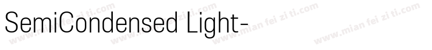 SemiCondensed Light字体转换